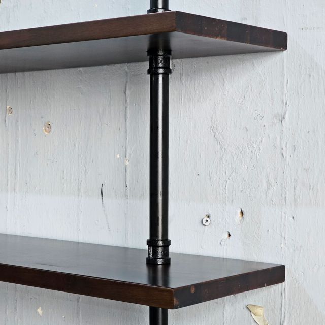 Kệ ống nước 5 tầng 140x25x185cm gỗ tràm treo áp tường PPF027