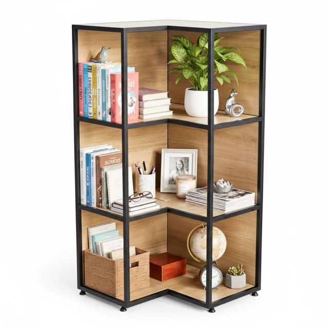 Kệ góc tường 4 tầng 60x60x120cm gỗ plywood KGT68055