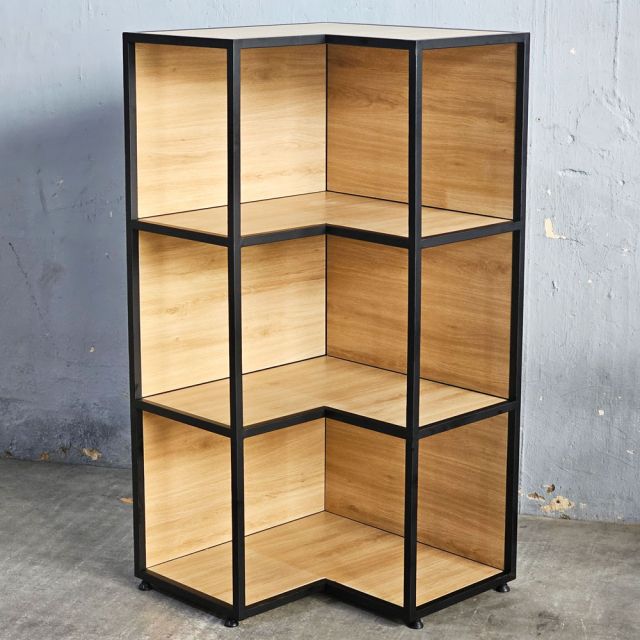 Kệ góc tường 4 tầng 60x60x120cm gỗ plywood KGT68055