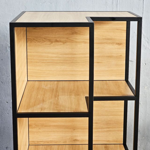 Kệ góc tường 4 tầng 60x60x120cm gỗ plywood KGT68055