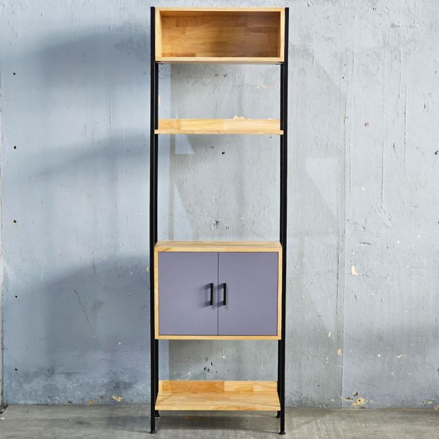 Kệ trang trí 60x32x200cm gỗ cao su KTT68057