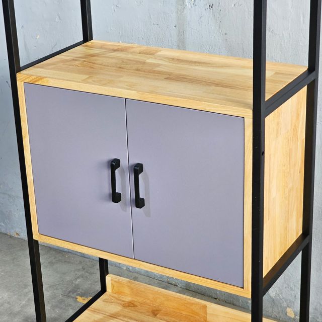 Kệ trang trí 60x32x200cm gỗ cao su KTT68057