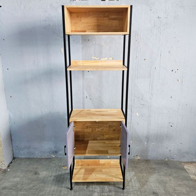 Kệ trang trí 60x32x200cm gỗ cao su KTT68057