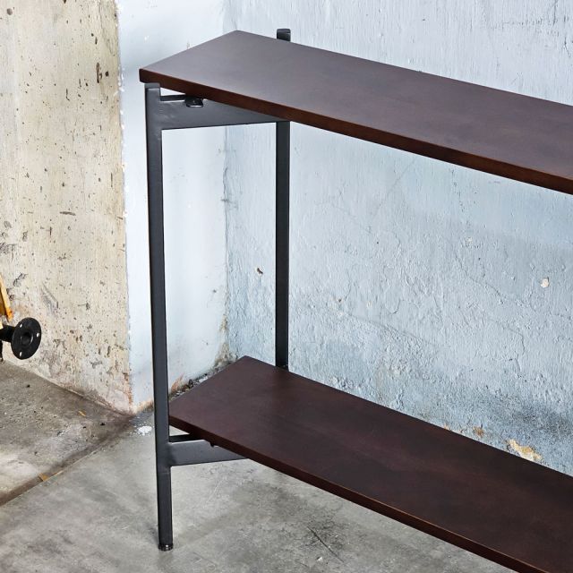 Kệ trang trí sau lưng sofa 200x30x70cm gỗ cao su KLSF001