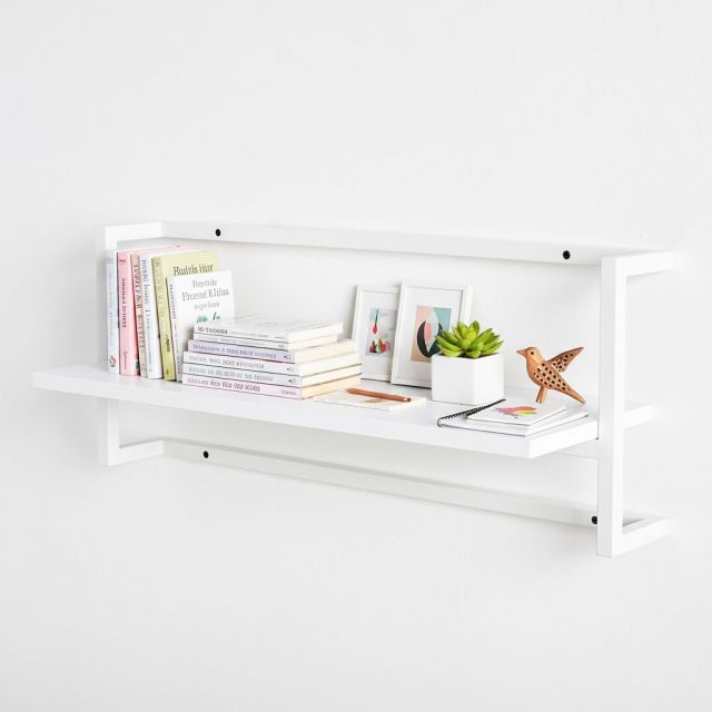 Kệ treo tường 75x25x30cm gỗ cao su KS68360