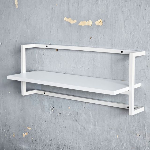 Kệ treo tường 75x25x30cm gỗ cao su KS68360