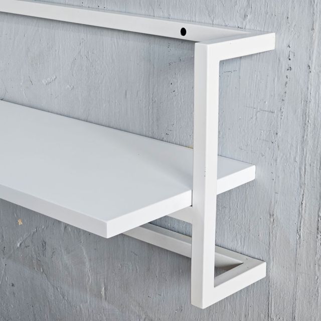 Kệ treo tường 75x25x30cm gỗ cao su KS68360