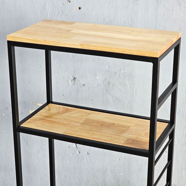 Kệ tủ lạnh 58x30x132cm gỗ cao su KTLA006