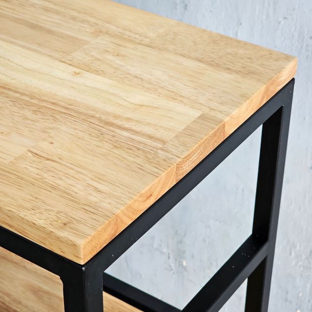 Kệ tủ lạnh 58x30x132cm gỗ cao su KTLA006