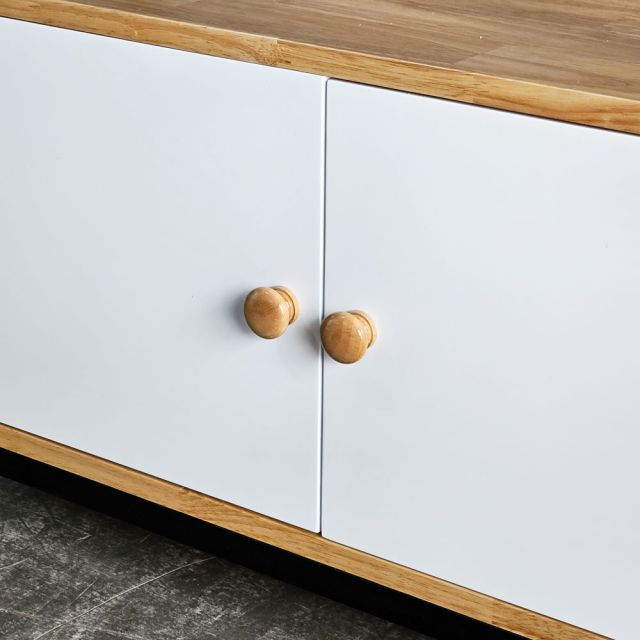 Kệ để lò vi sóng 90x35x81cm gỗ cao su KVS68018