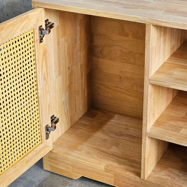 Kệ tủ TV 170x40x81cm gỗ cao su KTV68130