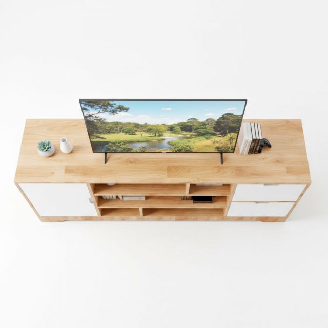 Kệ TV 170x40x60cm gỗ cao su KTV68126