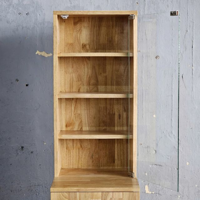 Tủ lưu trữ nước hoa TINY 40X40X170cm gỗ cao su TBTL003