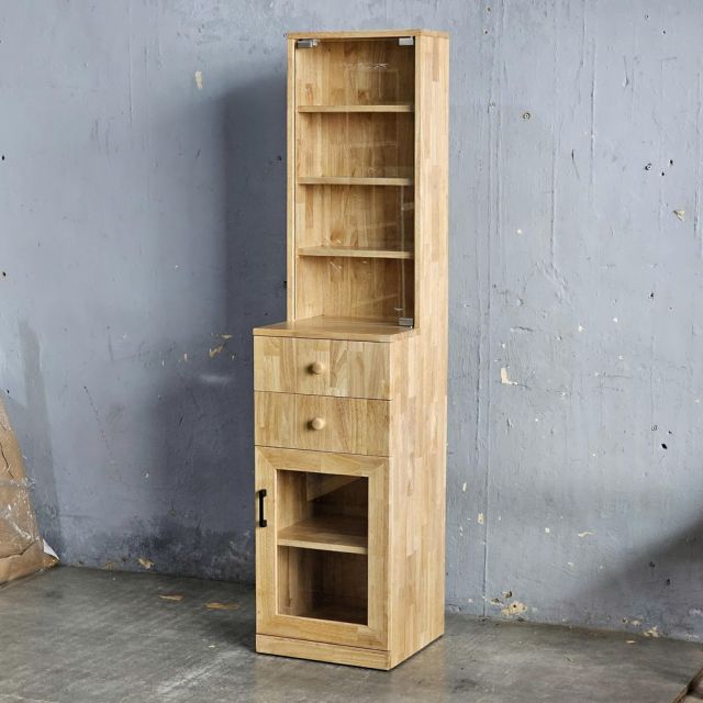 Tủ lưu trữ nước hoa TINY 40X40X170cm gỗ cao su TBTL003