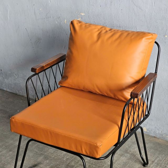 Ghế sofa đơn Fi12 nệm bọc da Si GSD68116