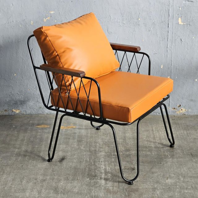 Ghế sofa đơn Fi12 nệm bọc da Si GSD68116