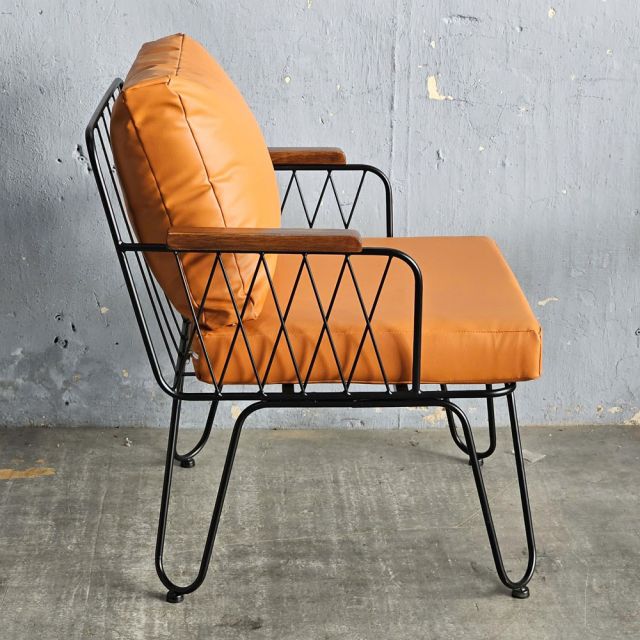 Ghế sofa đơn Fi12 nệm bọc da Si GSD68116