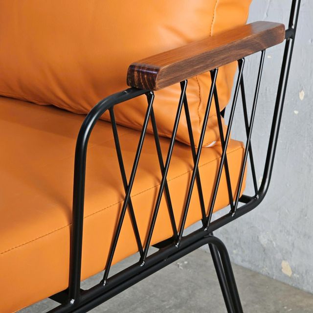 Ghế sofa đơn Fi12 nệm bọc da Si GSD68116