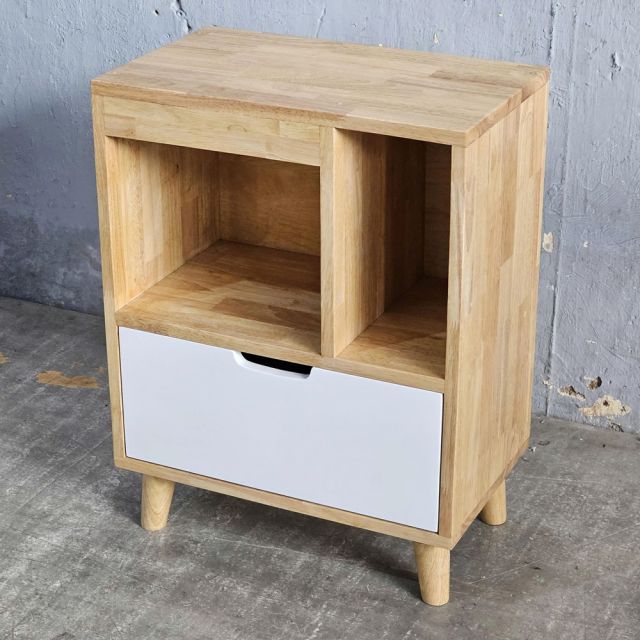 Tủ đầu giường 50x30x65cm gỗ cao su TDG68070