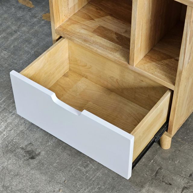 Tủ đầu giường 50x30x65cm gỗ cao su TDG68070