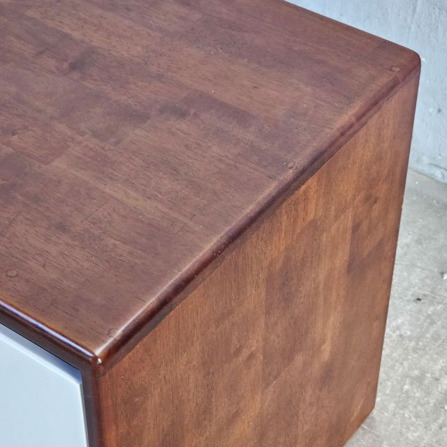 Tủ đồ có ngăn giấu tiền 120x45x50cm gỗ cao su TCN68089