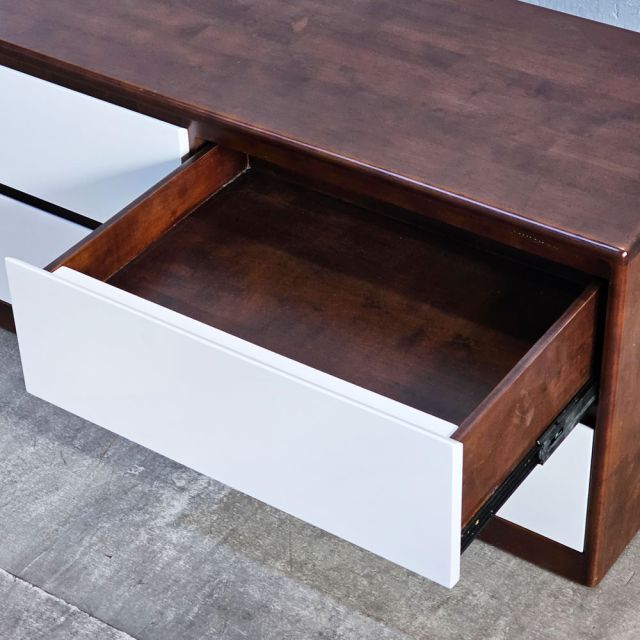 Tủ đồ có ngăn giấu tiền 120x45x50cm gỗ cao su TCN68089