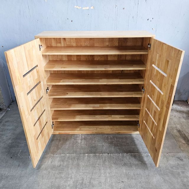 Tủ giày dép 120x35x126cm gỗ cao su KG68112