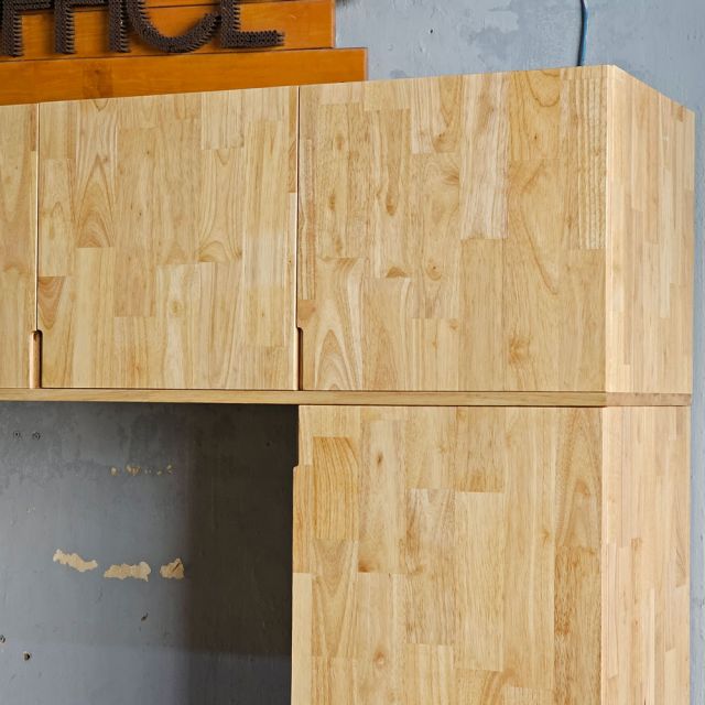 Tủ locker văn phòng 220x45x223cm gỗ cao su THSL012