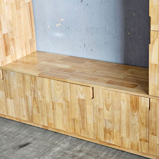 Tủ locker văn phòng 220x45x223cm gỗ cao su THSL012