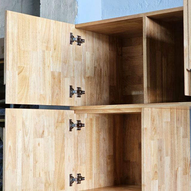 Tủ locker văn phòng 220x45x223cm gỗ cao su THSL012