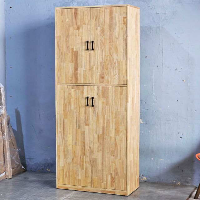 Tủ lưu trữ 85x40x202cm gỗ cao su TDBN003