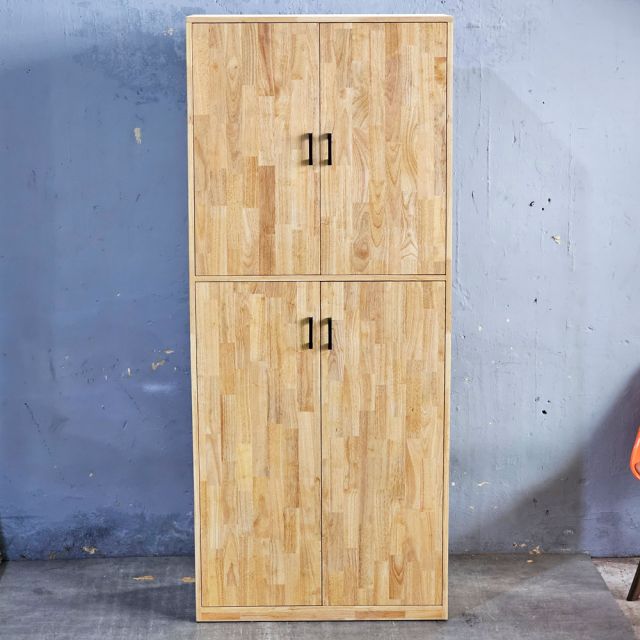 Tủ lưu trữ 85x40x202cm gỗ cao su TDBN003