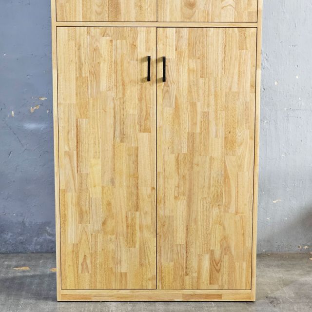Tủ lưu trữ 85x40x202cm gỗ cao su TDBN003