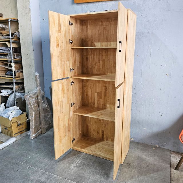 Tủ lưu trữ 85x40x202cm gỗ cao su TDBN003