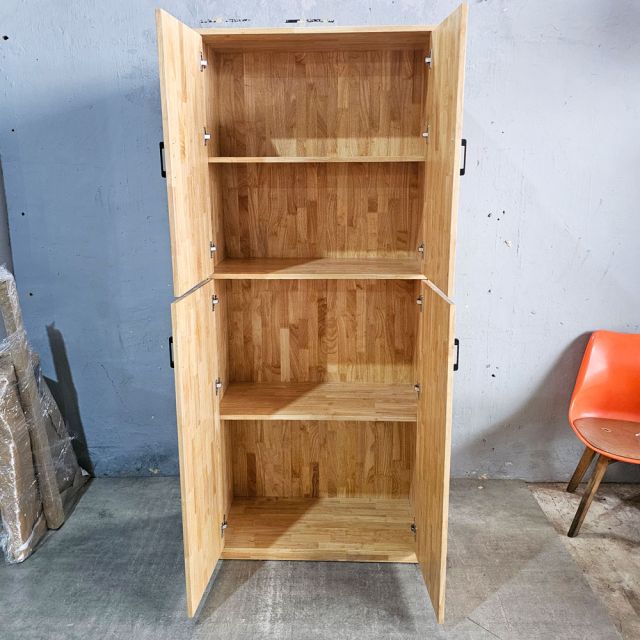 Tủ lưu trữ 85x40x202cm gỗ cao su TDBN003