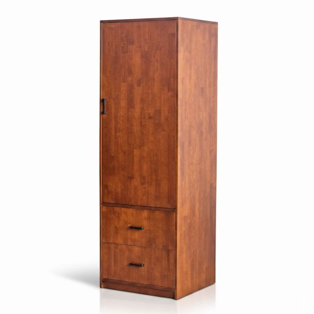 Tủ quần áo nhỏ 60x55x180cm gỗ cao su TQA68084