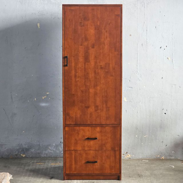 Tủ quần áo nhỏ 60x55x180cm gỗ cao su TQA68084