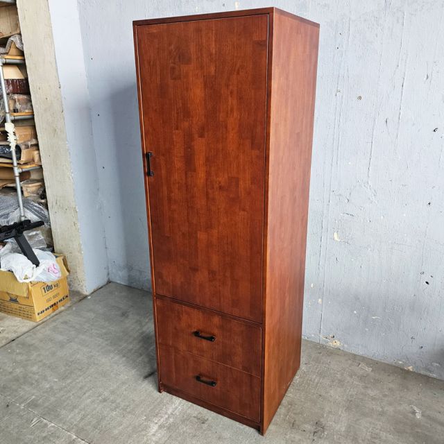 Tủ quần áo nhỏ 60x55x180cm gỗ cao su TQA68084