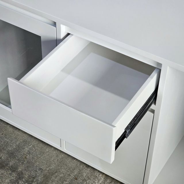 Tủ trang trí nhiều hộc 120x60x62cm gỗ cao su KTB68254