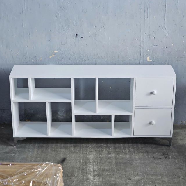 Kệ trang trí FUZZE 150x30x72cm gỗ cao su KTT68062