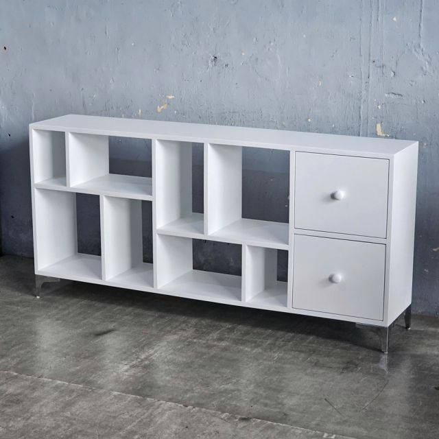 Kệ trang trí FUZZE 150x30x72cm gỗ cao su KTT68062