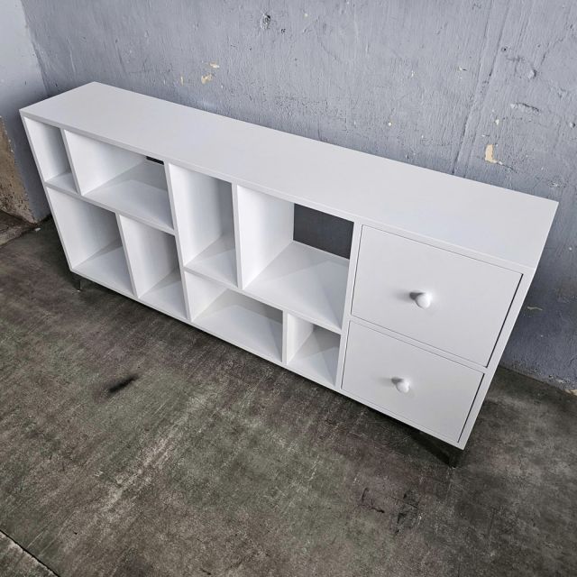 Kệ trang trí FUZZE 150x30x72cm gỗ cao su KTT68062