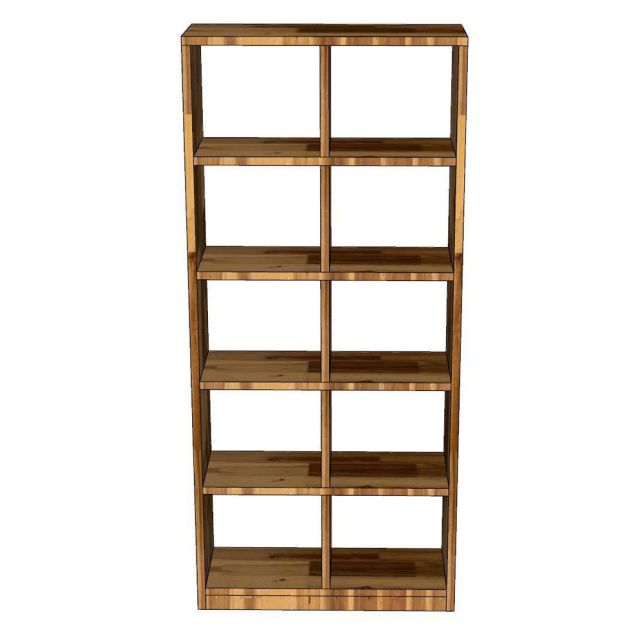 Kệ sách 5 tầng 80x25x180cm gỗ tràm KS68362