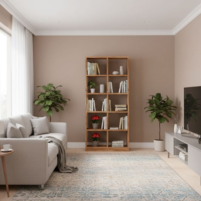 Kệ sách 5 tầng 80x25x180cm gỗ tràm KS68362