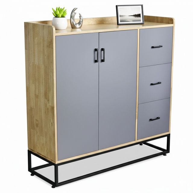 Tủ trang trí 120x40cm gỗ cao su KTB68257