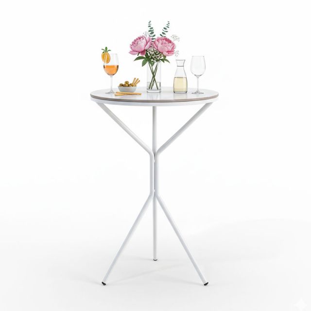 Bàn bar 60x60x89cm  mặt ceramic chân sắt BB046