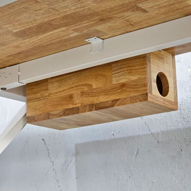 Bàn có hộp điện 160x70cm gỗ cao su XConcept ZD037