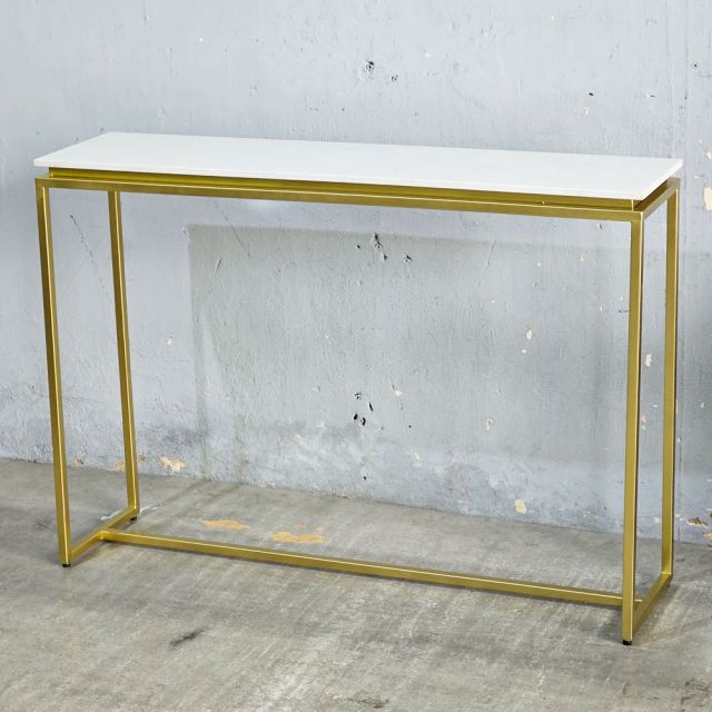 Bàn console ROVE mặt đá khung sắt CST044