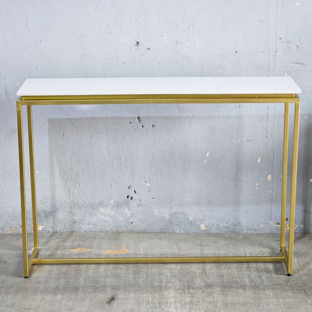 Bàn console ROVE mặt đá khung sắt CST044