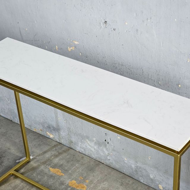 Bàn console ROVE mặt đá khung sắt CST044